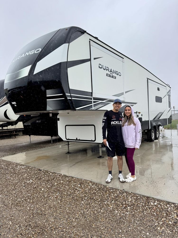 Congrats Mr. Gutierrez & his fiancé Ms. Chairez on your 2022 KZ Durango 301RLT! What an awesome way to start this next chapter!