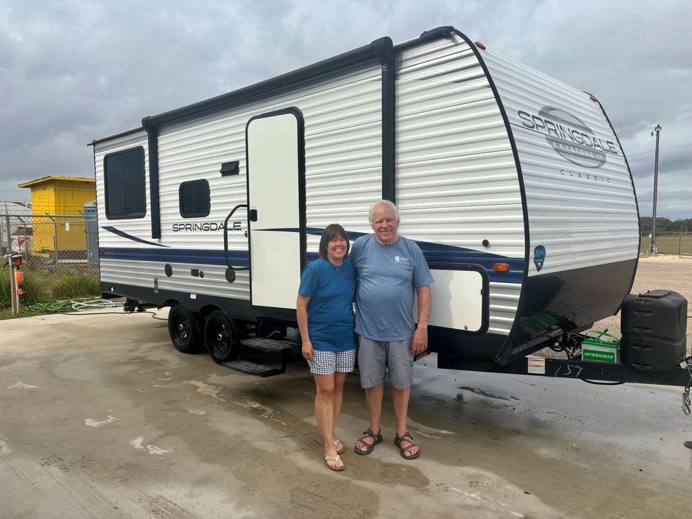 Thank you Mr. & Mrs. Burdine from Conway, AR for choosing Howdy RV! They're hitting the road in their new 2024 Keystone Springdale 200RLC