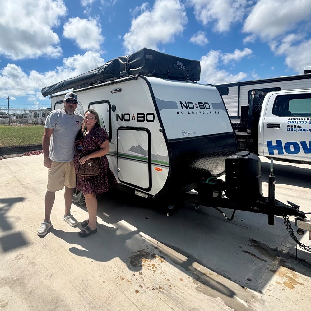 HUGE congrats to the Torres family! They just snagged a rugged off-road camper -- this awesome 2023 NoBo 10.6 travel trailer. Thank you!